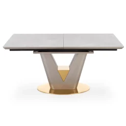 Garnero Arredamenti Tavolo allungabile 160/220cm da pranzo effetto marmo grigio Adige Best