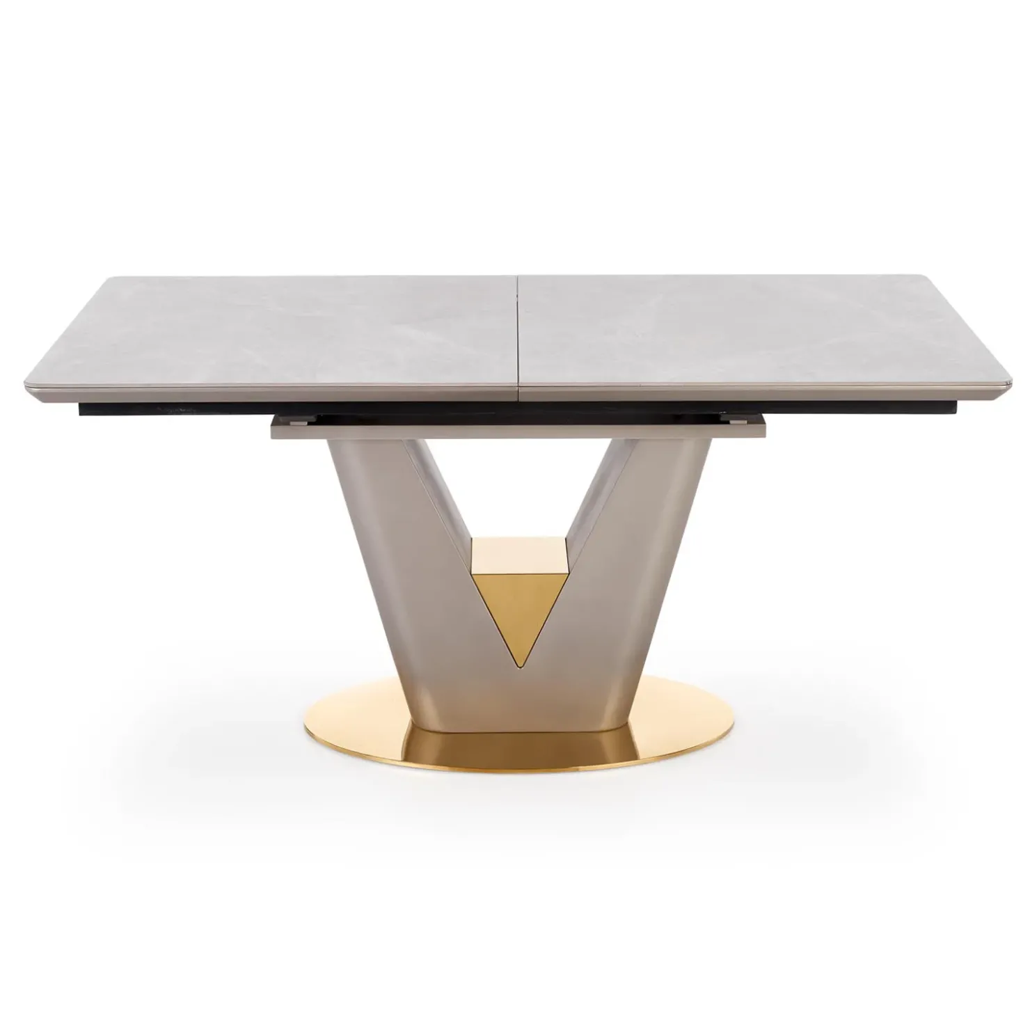 Garnero Arredamenti Tavolo allungabile 160/220cm da pranzo effetto marmo grigio Adige Best