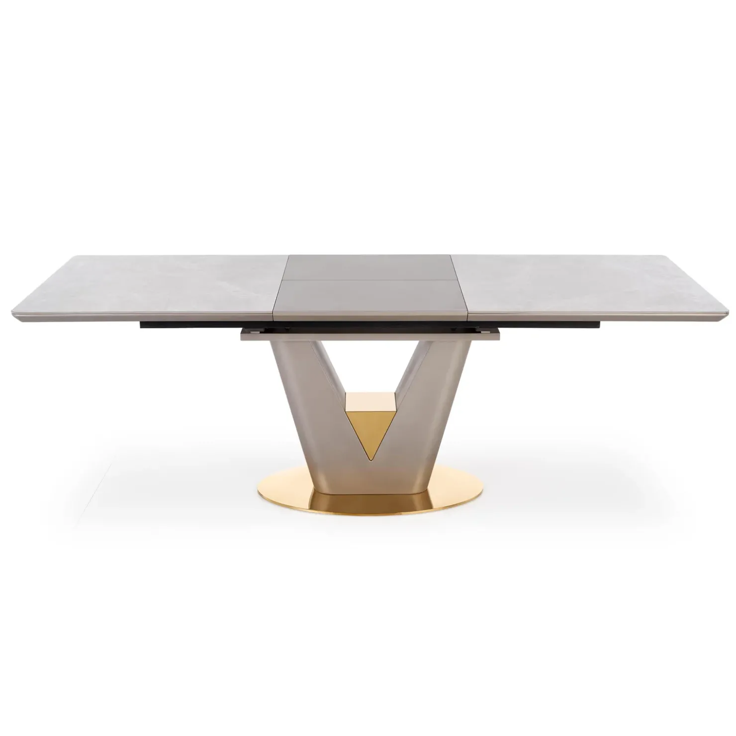 Garnero Arredamenti Tavolo allungabile 160/220cm da pranzo effetto marmo grigio Adige Best