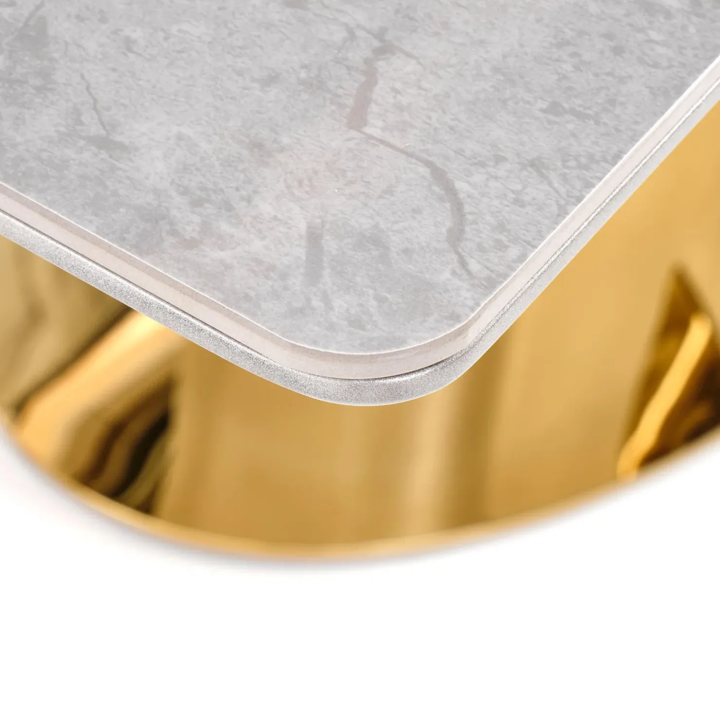 Garnero Arredamenti Tavolo allungabile 160/220cm da pranzo effetto marmo grigio Adige Best