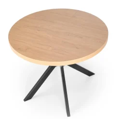 Garnero Arredamenti Tavolo allungabile 100/250cm da pranzo rovere dorato nero Agri Discount