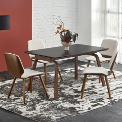 Garnero Arredamenti Tavolo allungabile 140/200cm effetto marmo nero rovere scuro Rinaldo Clearance