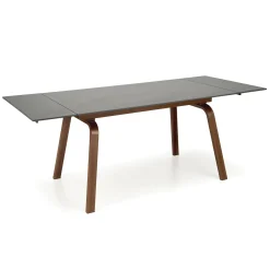 Garnero Arredamenti Tavolo allungabile 140/200cm effetto marmo nero rovere scuro Rinaldo Clearance