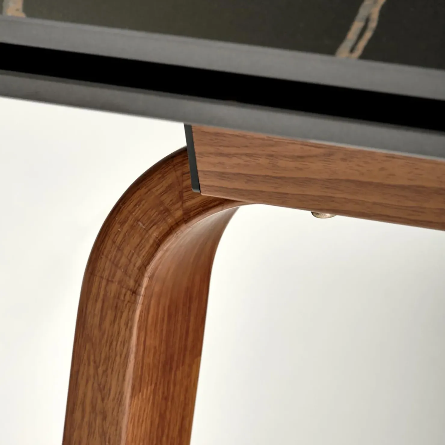 Garnero Arredamenti Tavolo allungabile 140/200cm effetto marmo nero rovere scuro Rinaldo Clearance