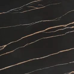 Garnero Arredamenti Tavolo allungabile 140/200cm effetto marmo nero rovere scuro Rinaldo Clearance