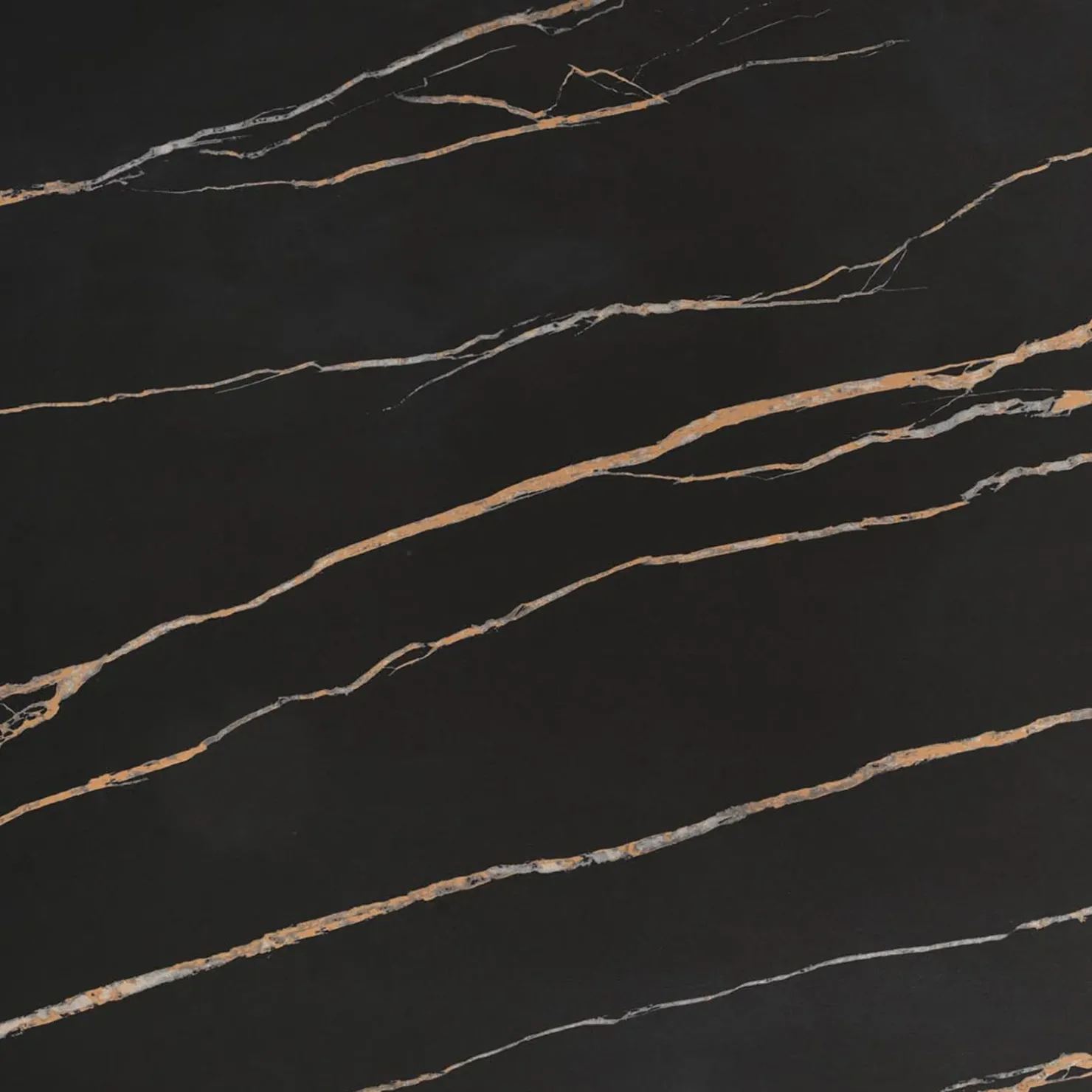 Garnero Arredamenti Tavolo allungabile 140/200cm effetto marmo nero rovere scuro Rinaldo Clearance