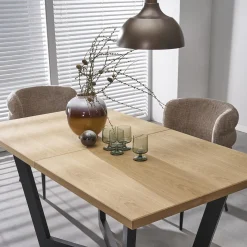 Garnero Arredamenti Tavolo allungabile 160/250cm industrial nero rovere Ridge Rovere - Nero Hot