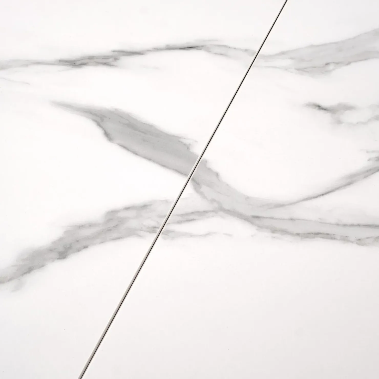 Garnero Arredamenti Tavolo allungabile 160/200cm moderno effetto marmo bianco Lucinda Best