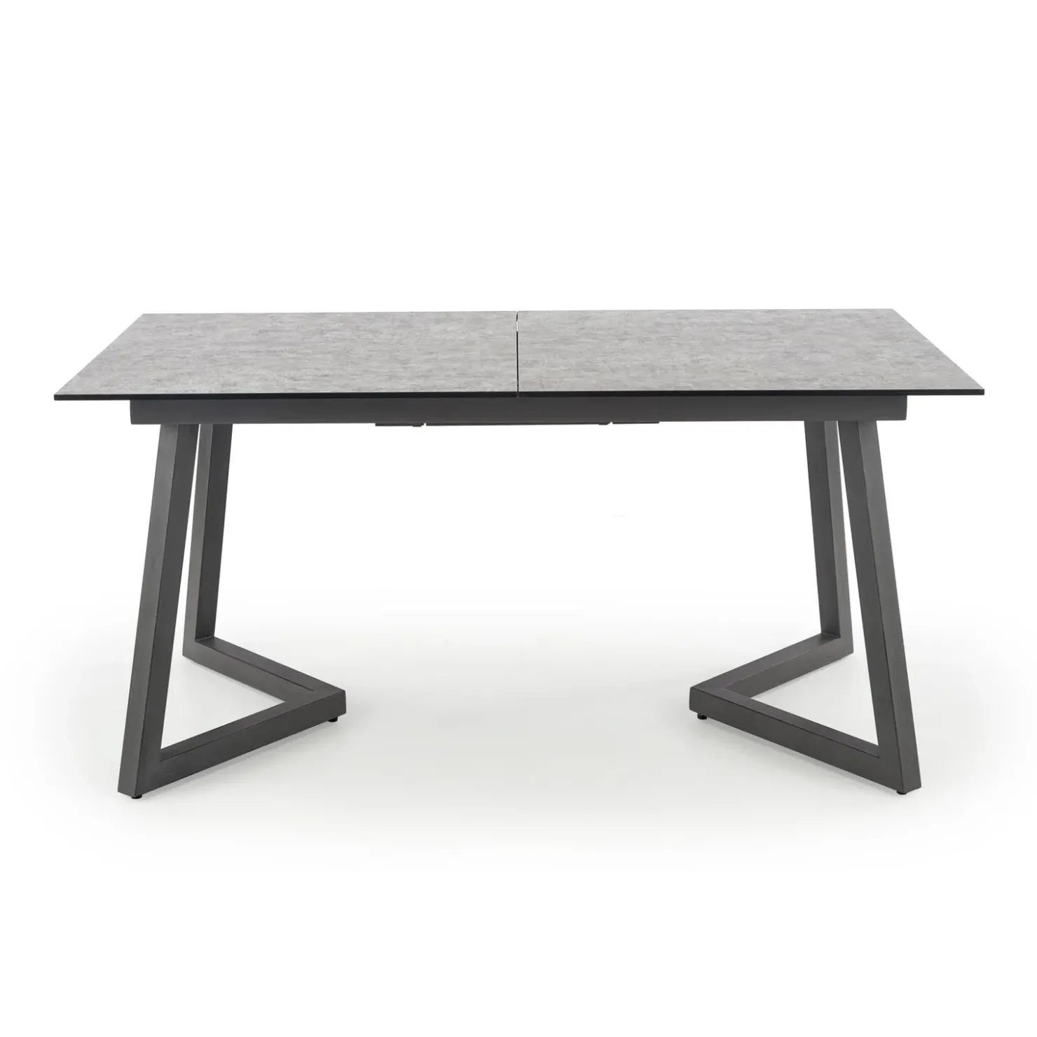 Garnero Arredamenti Tavolo allungabile 160/210cm moderno vetro acciaio grigio Jennifer Sale