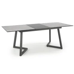 Garnero Arredamenti Tavolo allungabile 160/210cm moderno vetro acciaio grigio Jennifer Sale