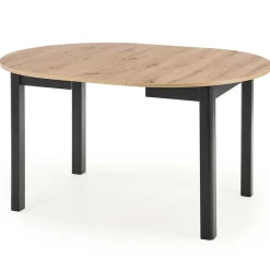 Garnero Arredamenti Tavolo allungabile 102/142cm rotondo moderno nero Lucci Rovere Outlet