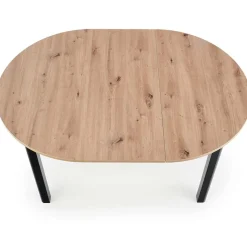 Garnero Arredamenti Tavolo allungabile 102/142cm rotondo moderno nero Lucci Rovere Outlet