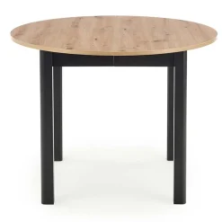 Garnero Arredamenti Tavolo allungabile 102/142cm rotondo moderno nero Lucci Rovere Outlet