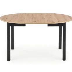 Garnero Arredamenti Tavolo allungabile 102/142cm rotondo moderno nero Lucci Rovere Outlet