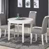 Garnero Arredamenti Tavolo allungabile 100/200cm rotondo moderno bianco Robin Sale