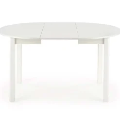 Garnero Arredamenti Tavolo allungabile 102/142cm rotondo da pranzo moderno bianco Lucci Bianco Opaco Sale