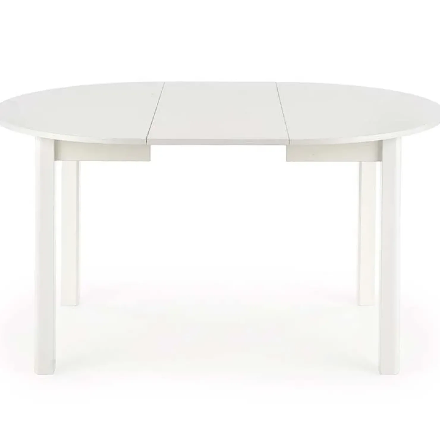 Garnero Arredamenti Tavolo allungabile 102/142cm rotondo da pranzo moderno bianco Lucci Bianco Opaco Sale