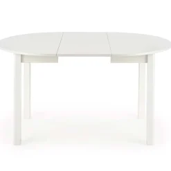 Garnero Arredamenti Tavolo allungabile 102/142cm rotondo da pranzo moderno bianco Lucci Bianco Opaco Sale