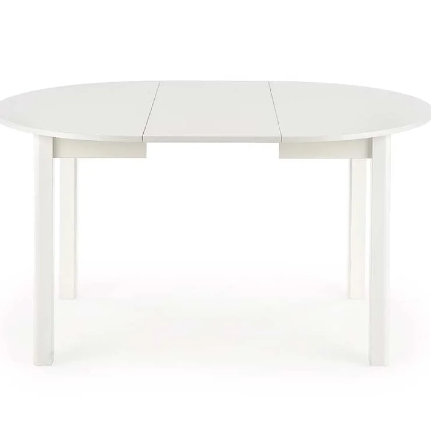 Garnero Arredamenti Tavolo allungabile 102/142cm rotondo da pranzo moderno bianco Lucci Bianco Opaco Sale
