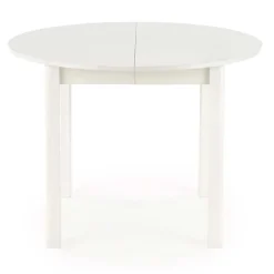 Garnero Arredamenti Tavolo allungabile 102/142cm rotondo da pranzo moderno bianco Lucci Bianco Opaco Sale