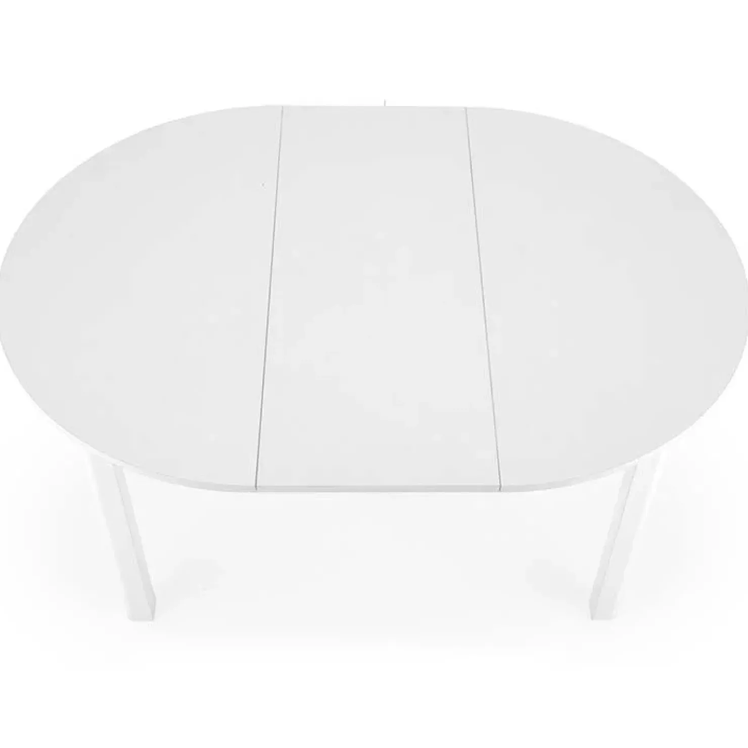 Garnero Arredamenti Tavolo allungabile 102/142cm rotondo da pranzo moderno bianco Lucci Bianco Opaco Sale