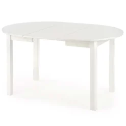 Garnero Arredamenti Tavolo allungabile 102/142cm rotondo da pranzo moderno bianco Lucci Bianco Opaco Sale