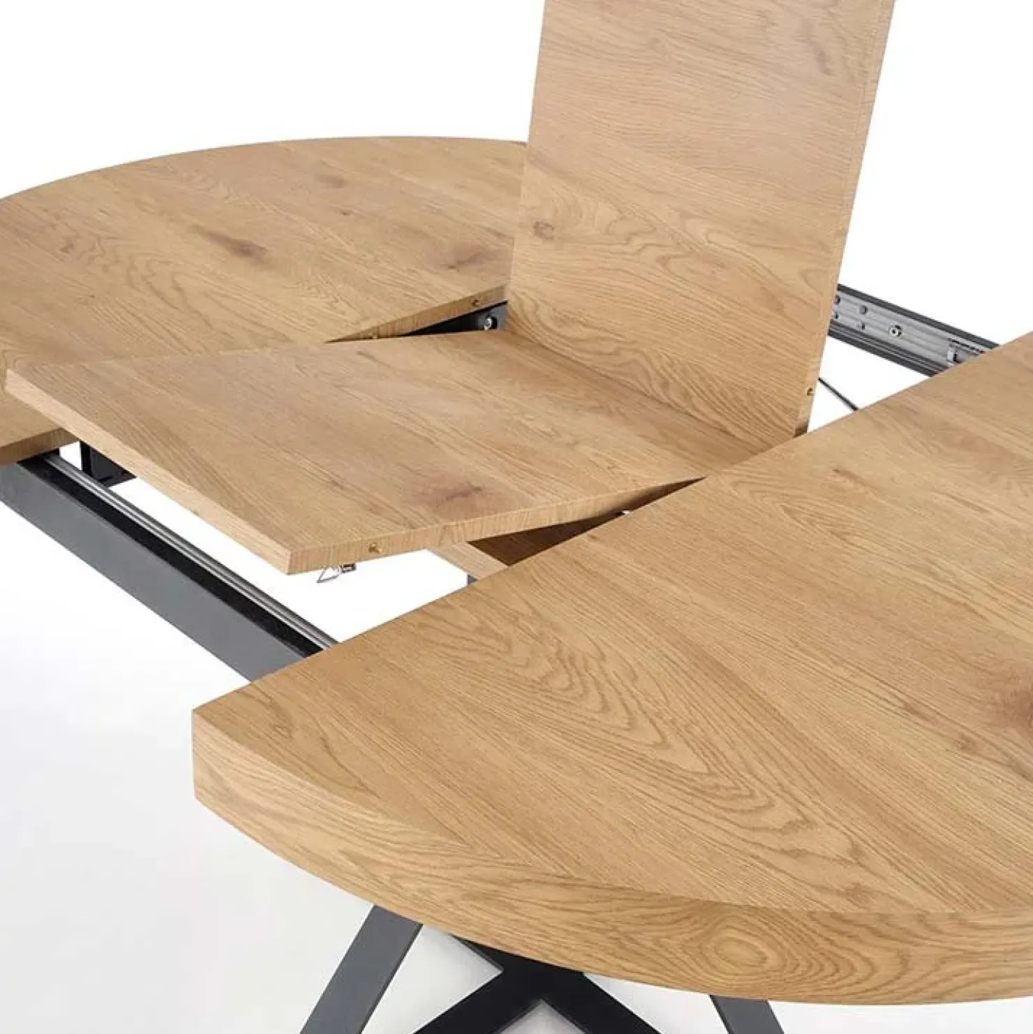 Garnero Arredamenti Tavolo allungabile 120/160cm rovere dorato nero Mason New