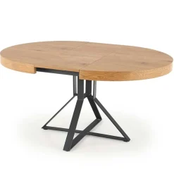 Garnero Arredamenti Tavolo allungabile 120/160cm rovere dorato nero Mason New