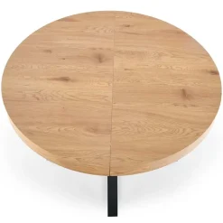 Garnero Arredamenti Tavolo allungabile 120/160cm rovere dorato nero Mason New