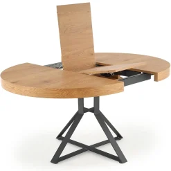 Garnero Arredamenti Tavolo allungabile 120/160cm rovere dorato nero Mason New