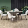 Garnero Arredamenti Tavolo allungabile da pranzo 160/200cm marmo bianco beige Iolanda Best