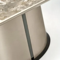 Garnero Arredamenti Tavolo allungabile da pranzo 160/200cm marmo bianco beige Iolanda Best