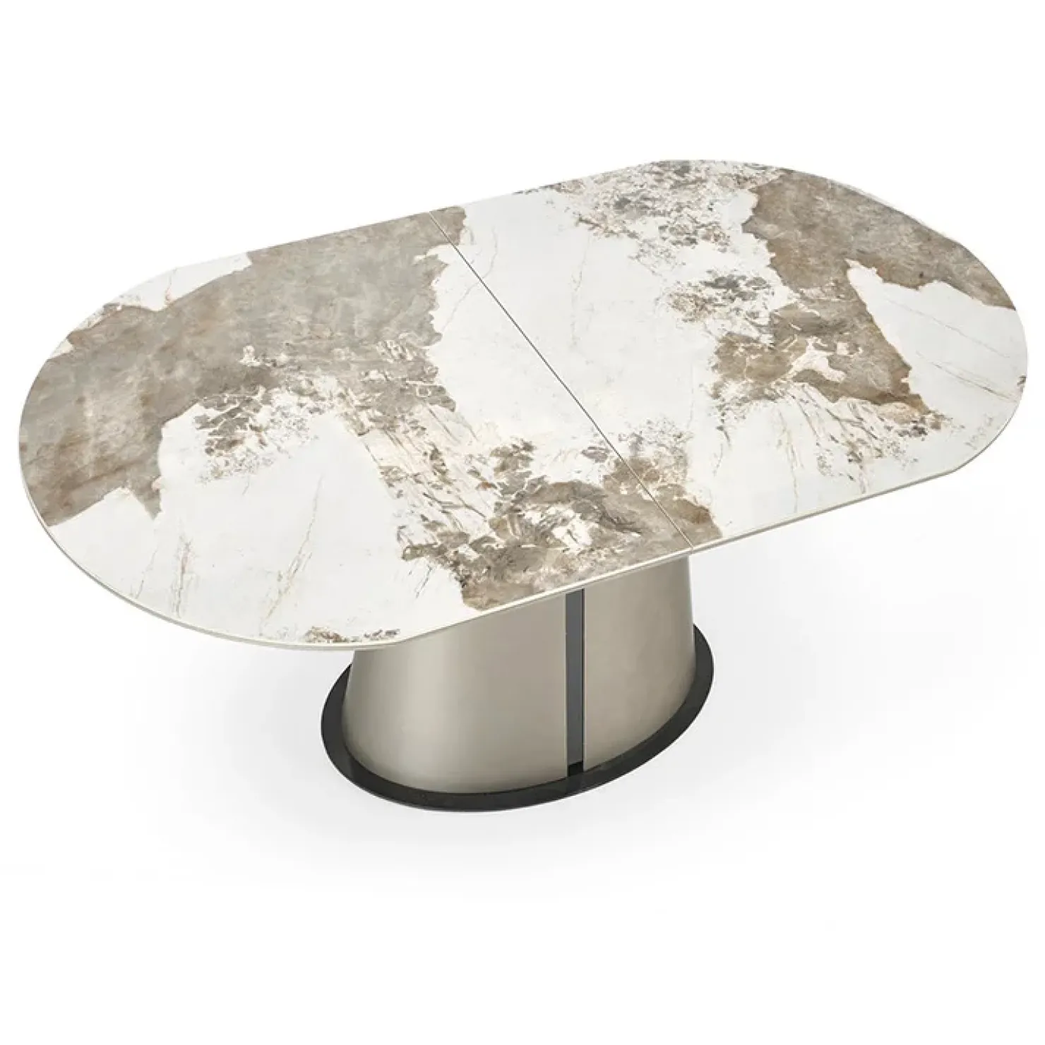 Garnero Arredamenti Tavolo allungabile da pranzo 160/200cm marmo bianco beige Iolanda Best