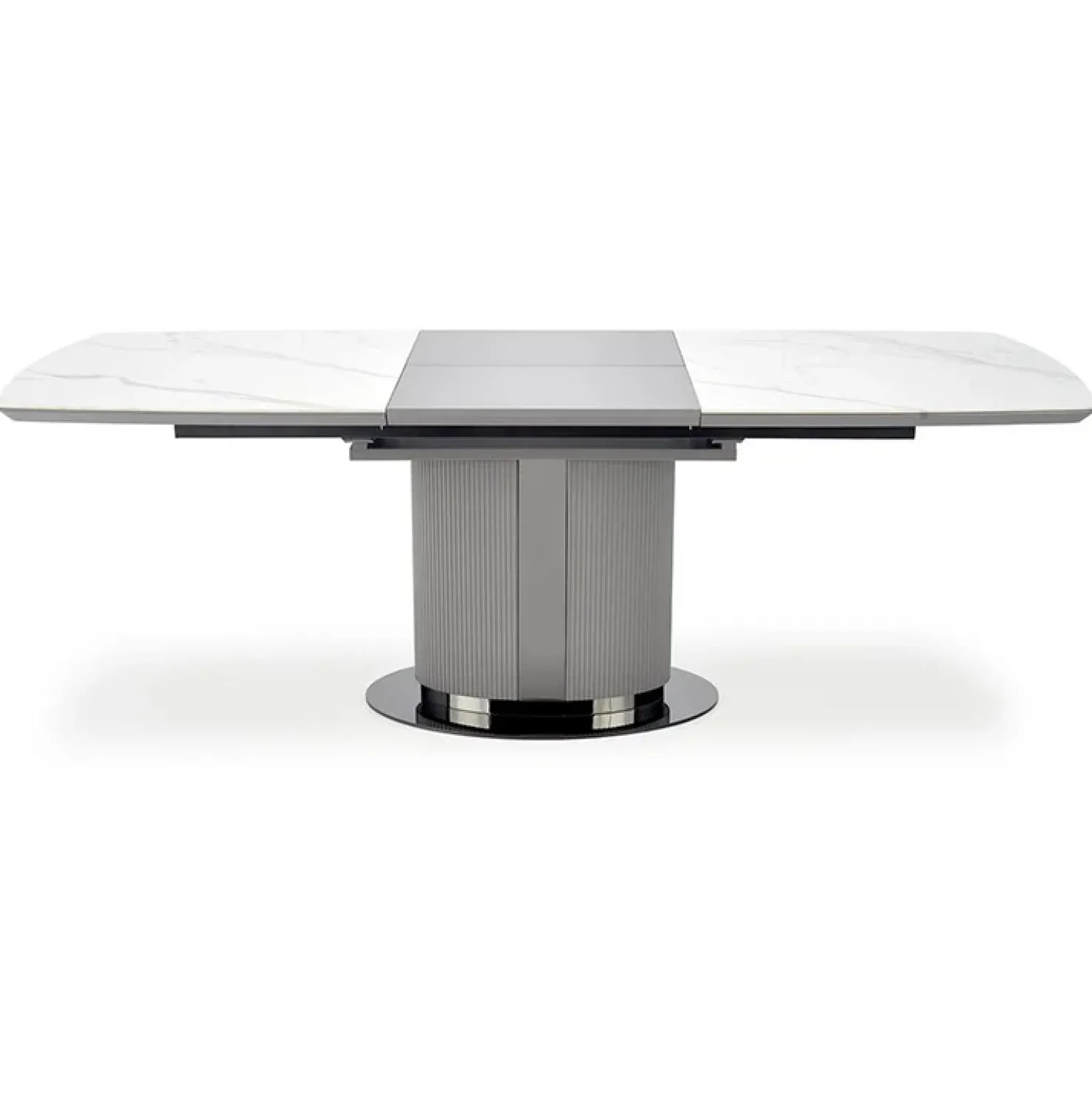 Garnero Arredamenti Tavolo allungabile da pranzo 160/220cm bianco grigio chiaro Ignazio Online