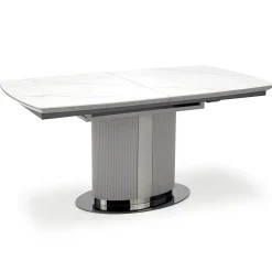 Garnero Arredamenti Tavolo allungabile da pranzo 160/220cm bianco grigio chiaro Ignazio Online