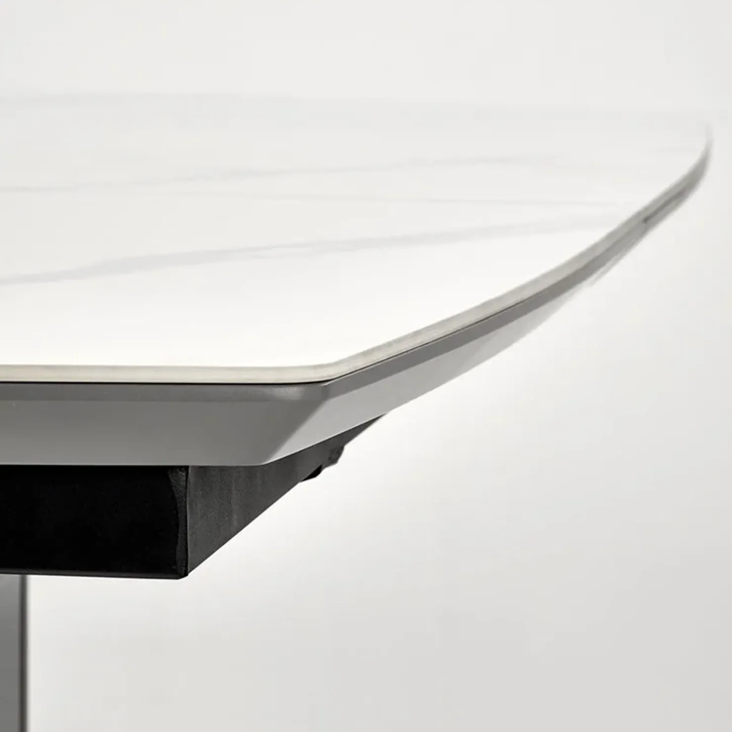 Garnero Arredamenti Tavolo allungabile da pranzo 160/220cm bianco grigio chiaro Ignazio Online