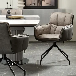 Garnero Arredamenti Tavolo allungabile da pranzo 160/220cm bianco grigio chiaro Ignazio Online