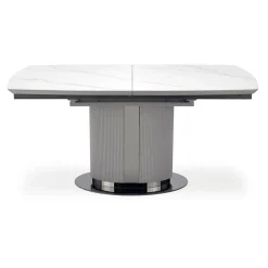 Garnero Arredamenti Tavolo allungabile da pranzo 160/220cm bianco grigio chiaro Ignazio Online