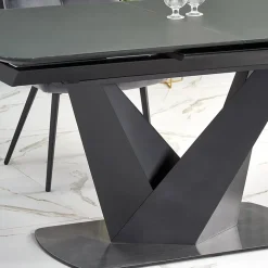 Garnero Arredamenti Tavolo allungabile moderno 160/200cm grigio scuro nero Blasco Best