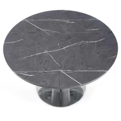 Garnero Arredamenti Tavolo allungabile moderno 120/160cm marmo grigio Donald Discount