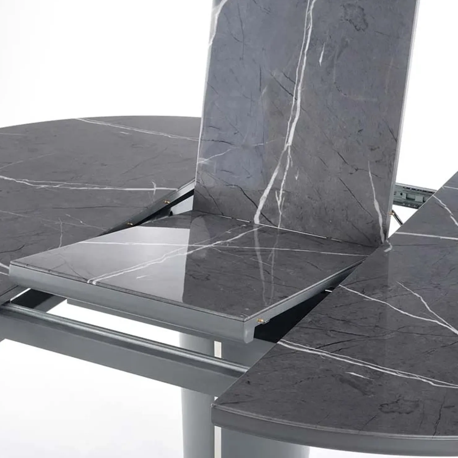 Garnero Arredamenti Tavolo allungabile moderno 120/160cm marmo grigio Donald Discount