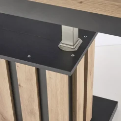 Garnero Arredamenti Tavolo allungabile moderno 130/170cm rovere nero Ottowa Best