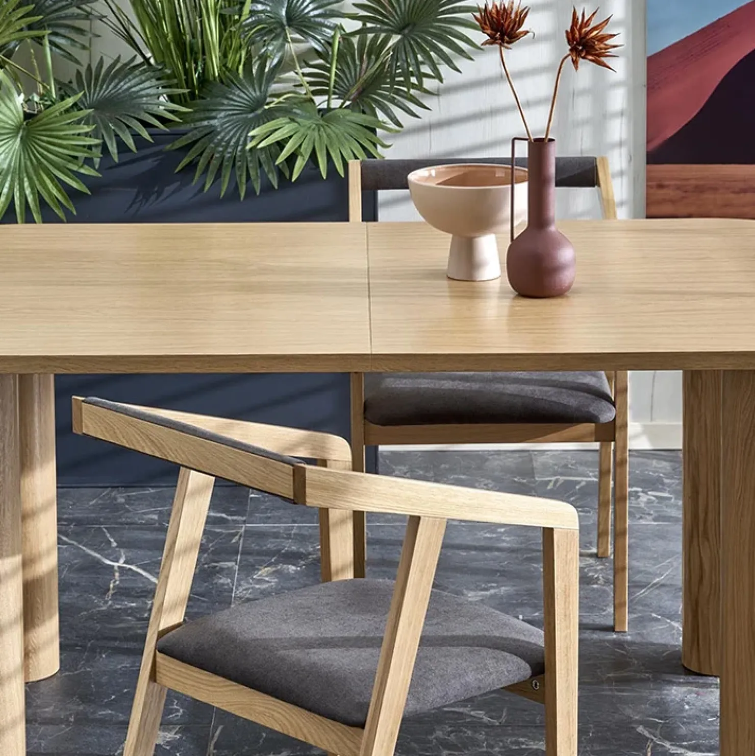 Garnero Arredamenti Tavolo allungabile moderno 160/240cm rovere Erevan