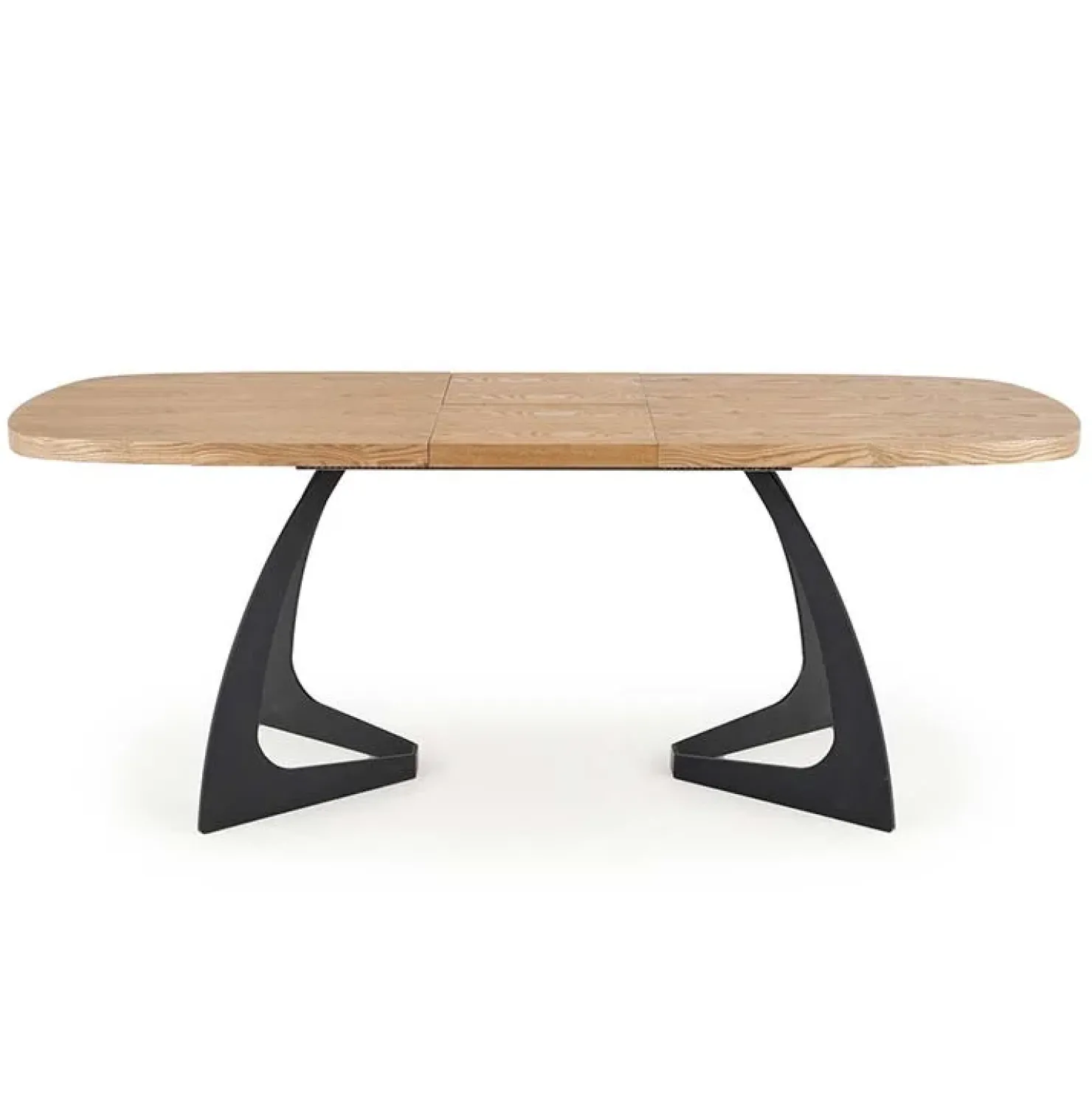 Garnero Arredamenti Tavolo allungabile moderno 160/200cm rovere naturale nero Evan New