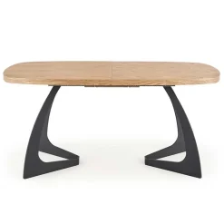 Garnero Arredamenti Tavolo allungabile moderno 160/200cm rovere naturale nero Evan New