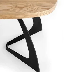 Garnero Arredamenti Tavolo allungabile moderno 160/200cm rovere naturale nero Evan New