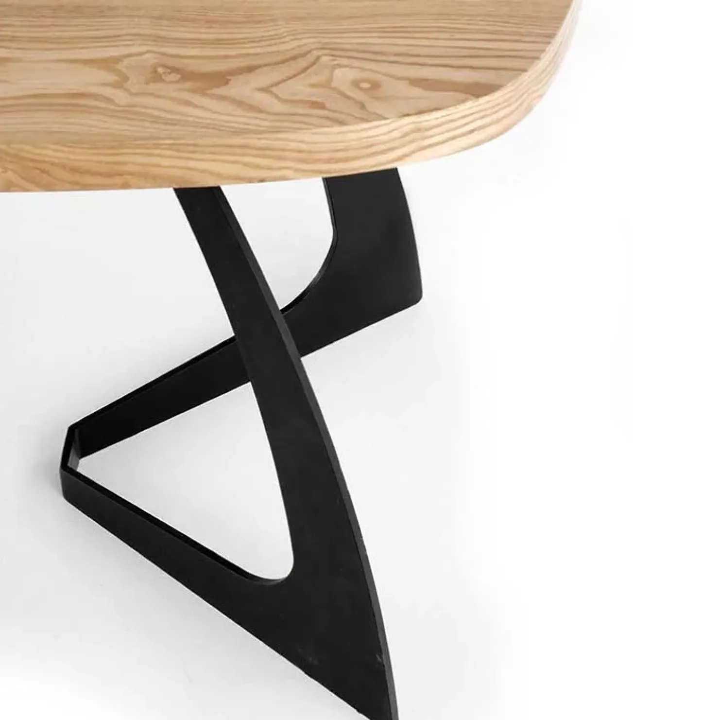 Garnero Arredamenti Tavolo allungabile moderno 160/200cm rovere naturale nero Evan New