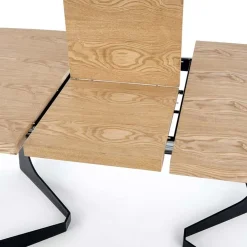 Garnero Arredamenti Tavolo allungabile moderno 160/200cm rovere naturale nero Evan New