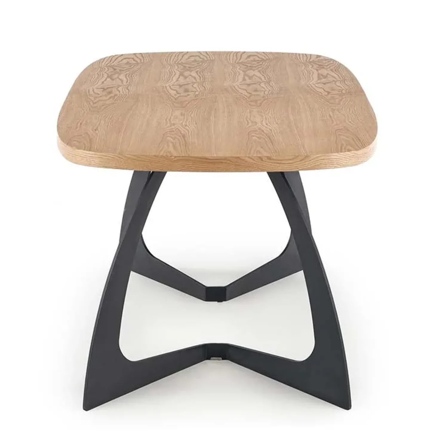 Garnero Arredamenti Tavolo allungabile moderno 160/200cm rovere naturale nero Evan New