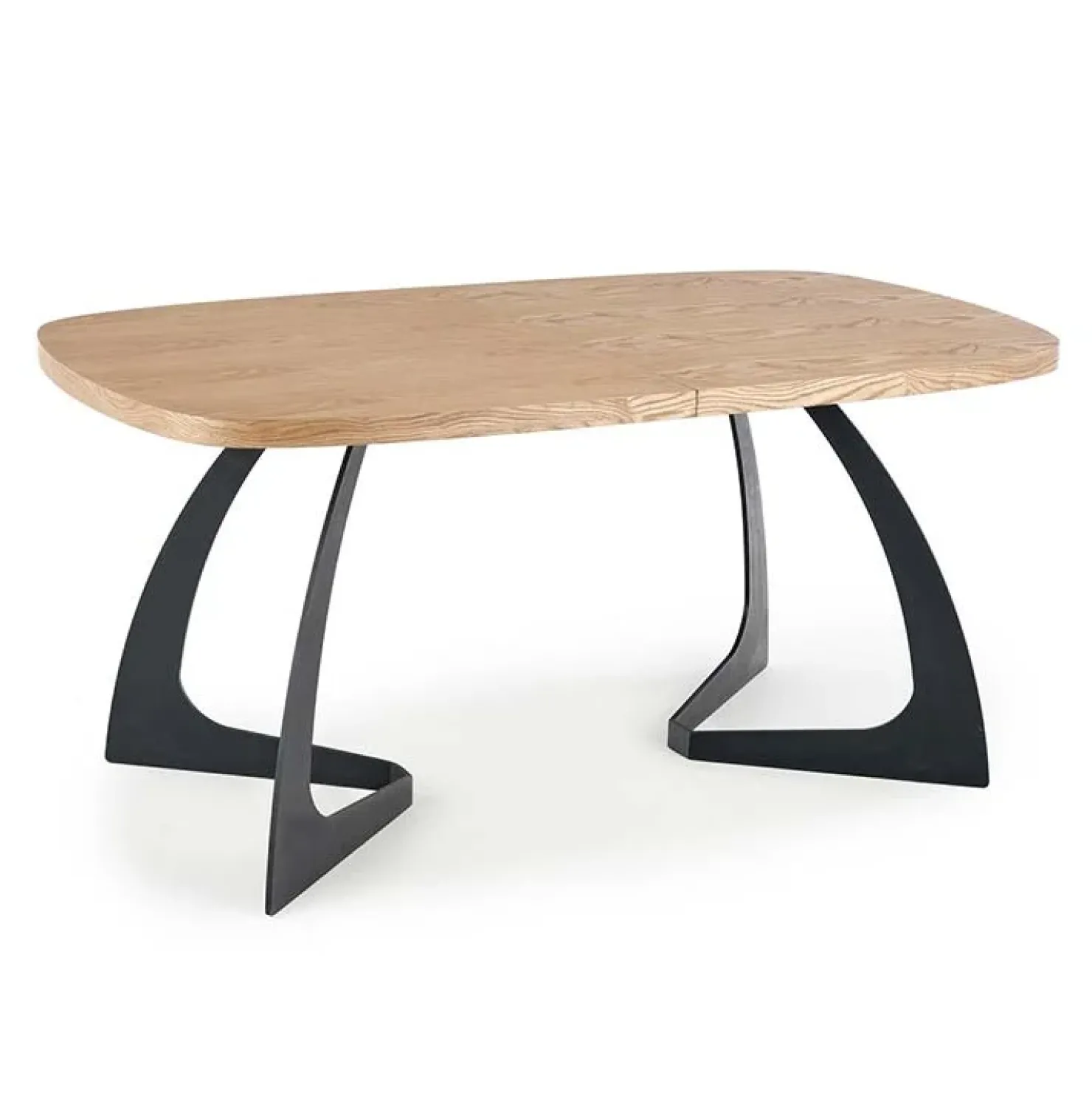 Garnero Arredamenti Tavolo allungabile moderno 160/200cm rovere naturale nero Evan New